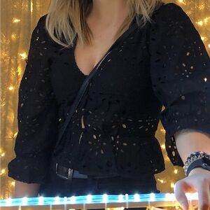 Aritzia Wilfred Black blouse